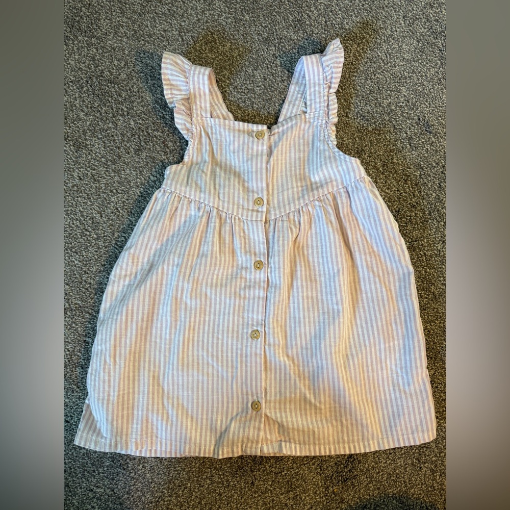 H&M Pink Striped Toddler Dress